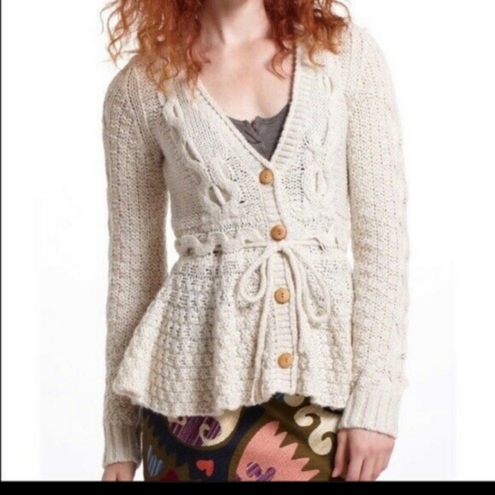 Sparrow Cream Cable Knit Sweater